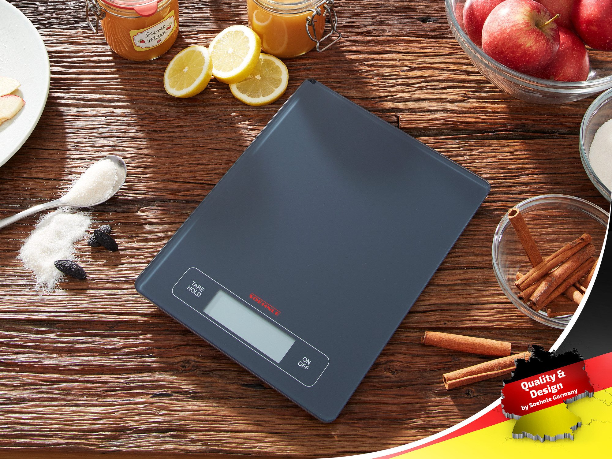 Soehnle Küchenwaage Page Profi, (1-tlg), HOLD-Funktion, bis 15kg, Zuwiegefunktion (Tara)