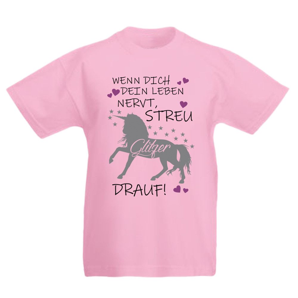 Ggraphics TShirt Wenn Dich Dein Leben nervt, streu Glitzer drauf