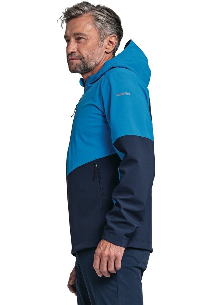Schöffel Softshelljacke Tonion (winddicht, atmungsaktiv) blau Herren