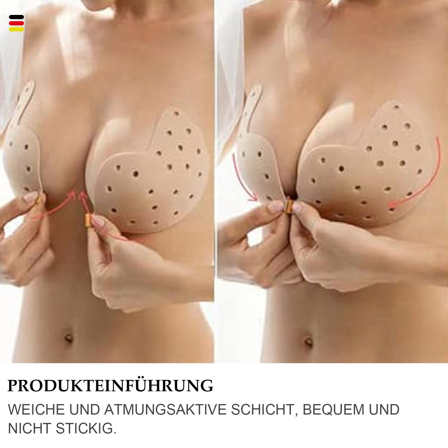 Gebrauch, Trägerlos Unsichtbarer MAGICSHE (1-tlg) Abendkleid, den Hautton1 täglichen BH Kleber Bandeau-BH Geeignet Hochzeitskleidung BH für