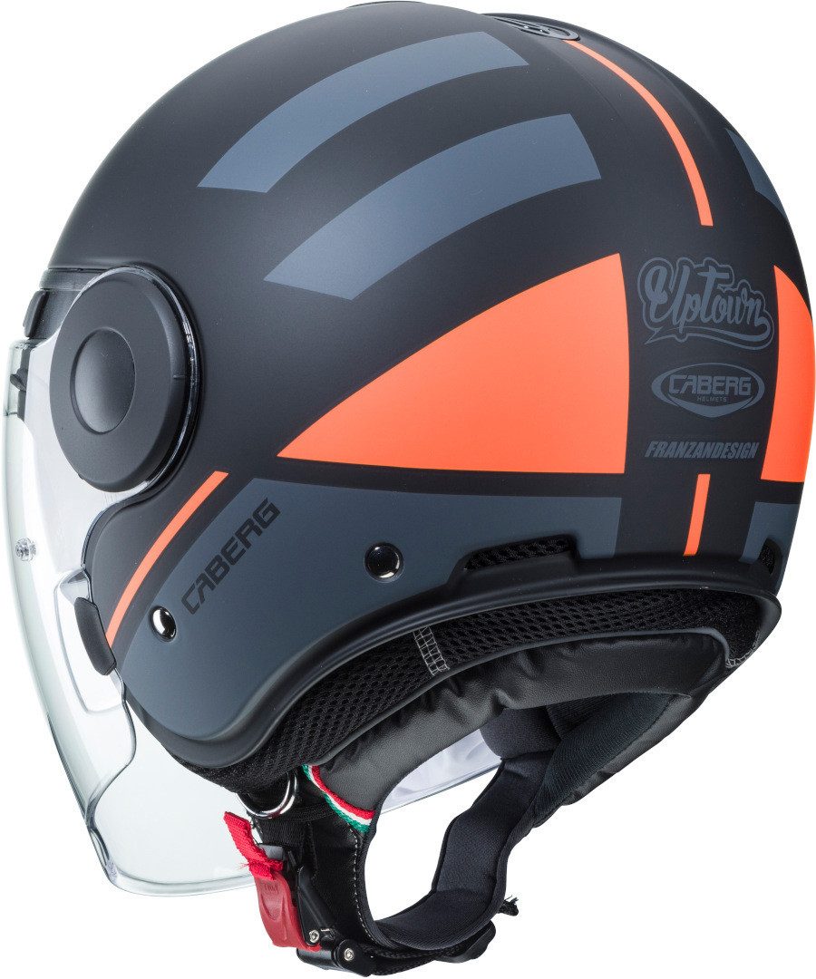 Caberg Motorradhelm Uptown Loft Jethelm, Vorbereitet Für Kommunikationssystem,integriertes Sonnenvisier