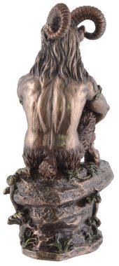 Vogler direct Gmbh Dekofigur Griechischer Gott Pan, Veronesedesign, bronziert, coloriert, Größe: L/B/H ca. 10x6x16 cm