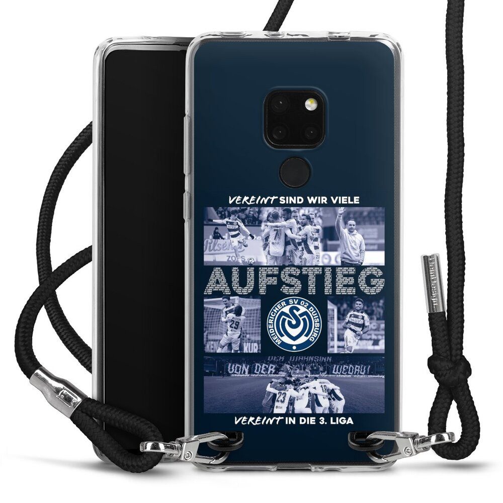DeinDesign Handyhülle MSV Duisburg Aufstieg Offizielles Lizenzprodukt, Huawei Mate 20 Handykette Hülle mit Band Case zum Umhängen