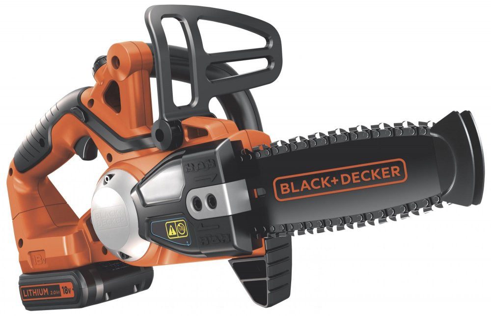 Black + Decker Akku-Kettensäge BLACK+DECKER Akku-Kettensäge GKC1820L20 18V 20 cm Schwert