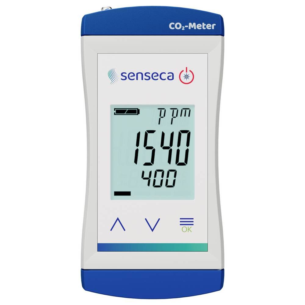 Senseca Raumluft-Qualitätssensor Kompakter CO₂ Monitor mit Alarm 486769