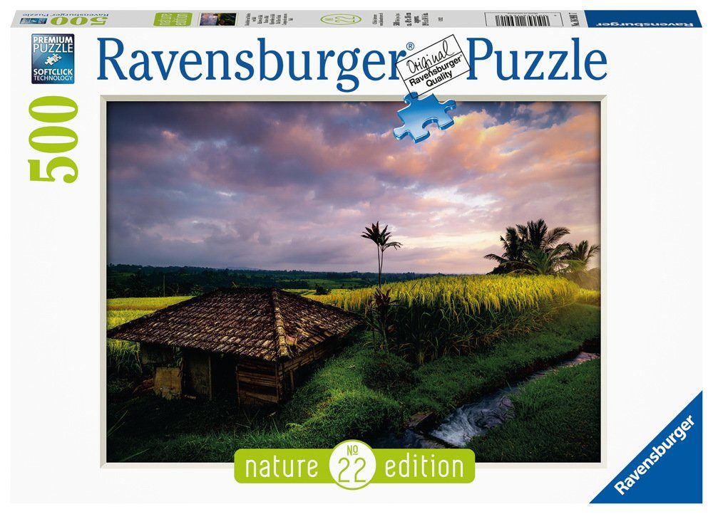 Ravensburger Puzzle 500 Teile Ravensburger Puzzle Reisfelder im Norden von Bali 16991, 500 Puzzleteile