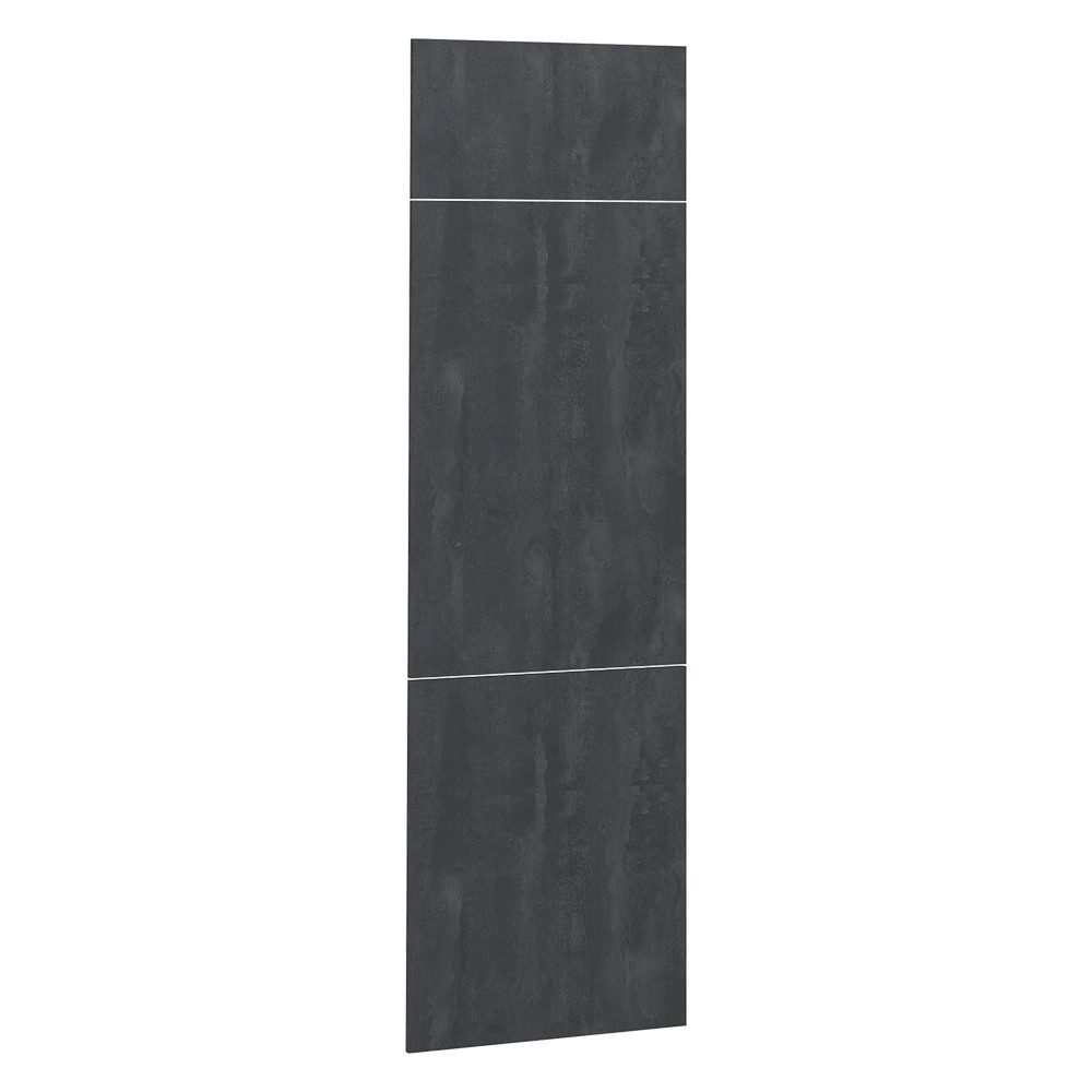 Vicco Unterschrank R-Line, Schwarz Beton, 59.6 x 196 cm Möbelfront für den Kühlumba... (1-St)