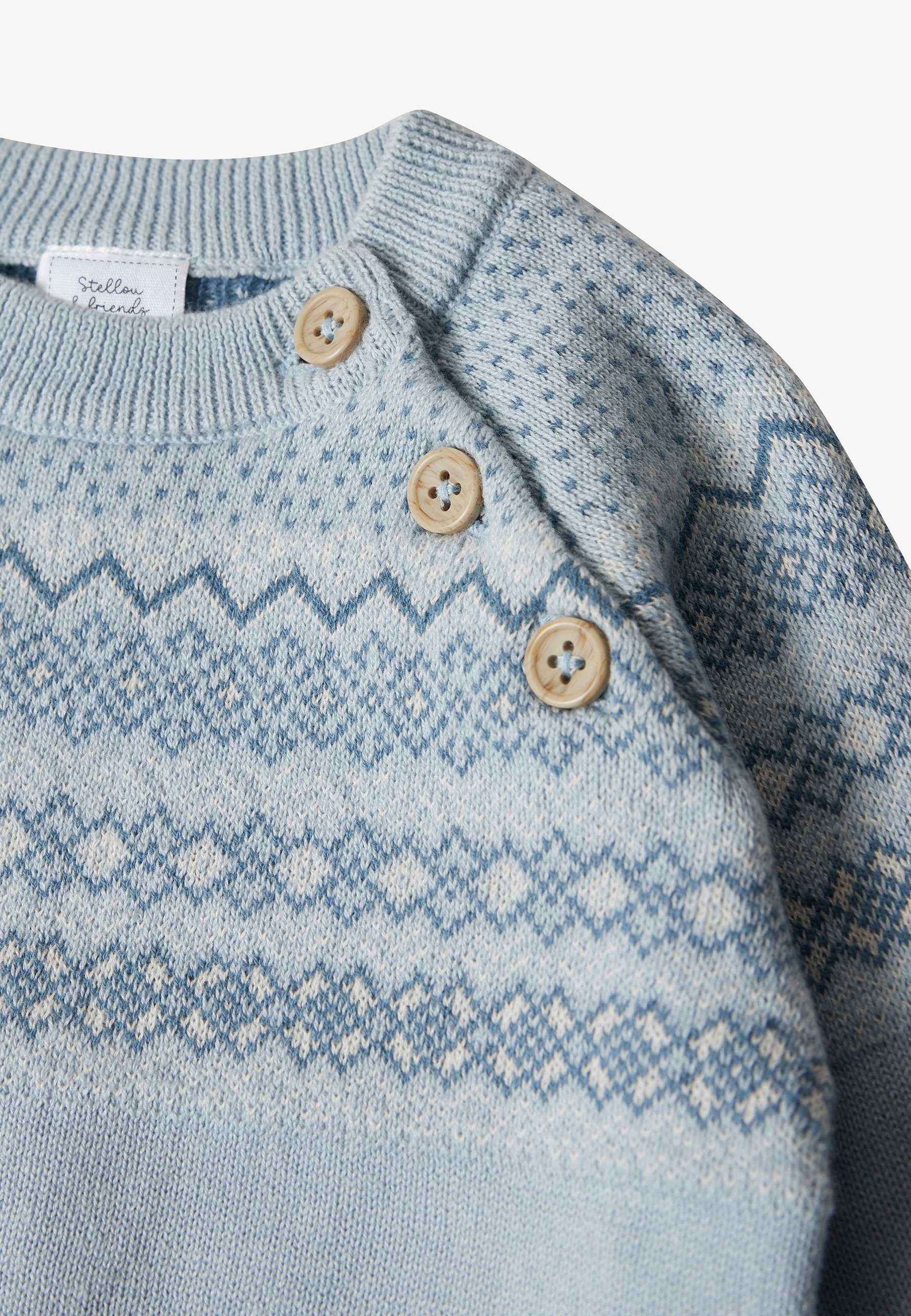& friends and Norweger-Pullover Stellou hellblau Norwegerpullover friends Stellou