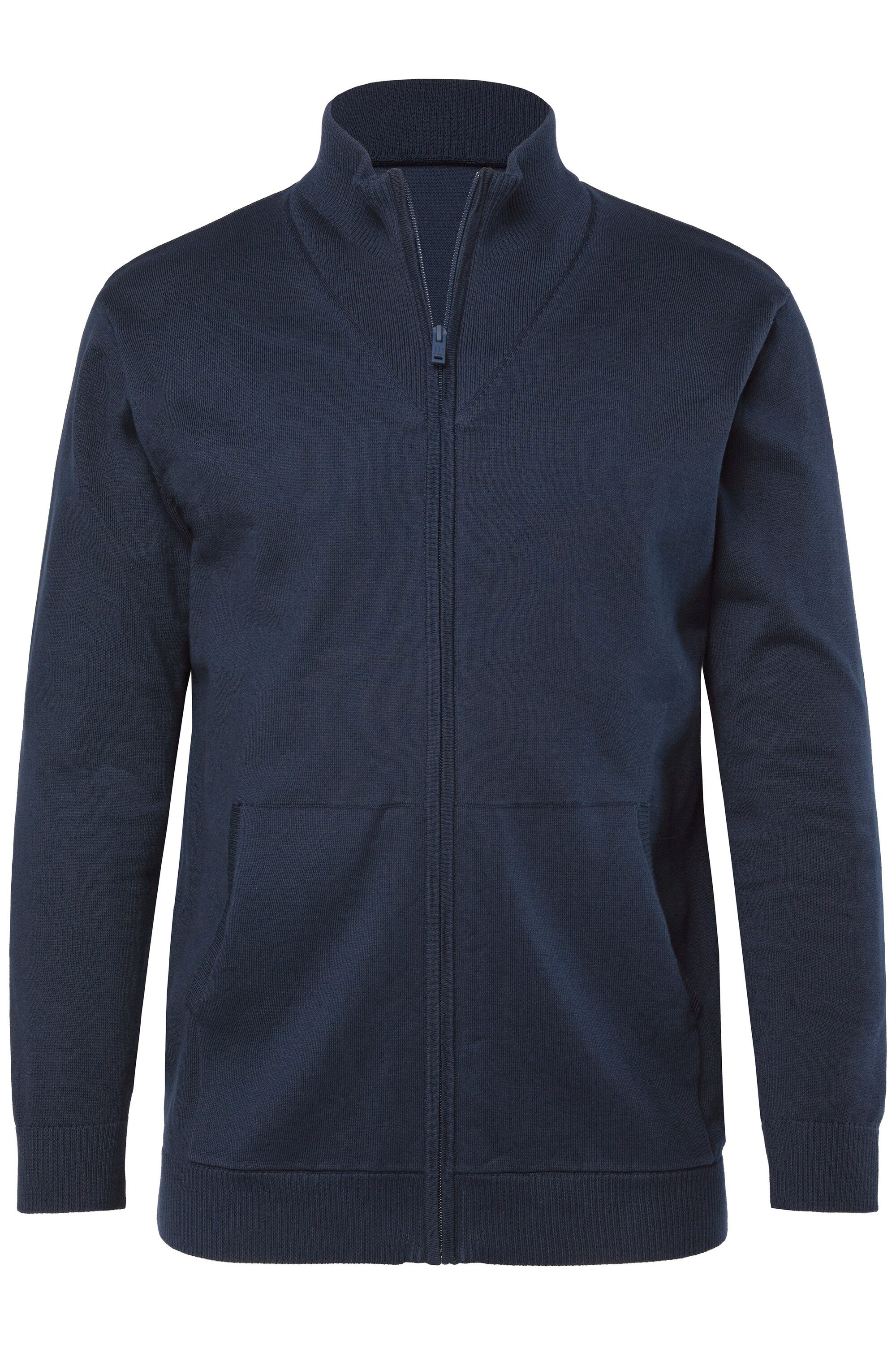 JP1880 Poloshirt Strickjacke Feinstrick Stehkragen Zipper günstig online kaufen