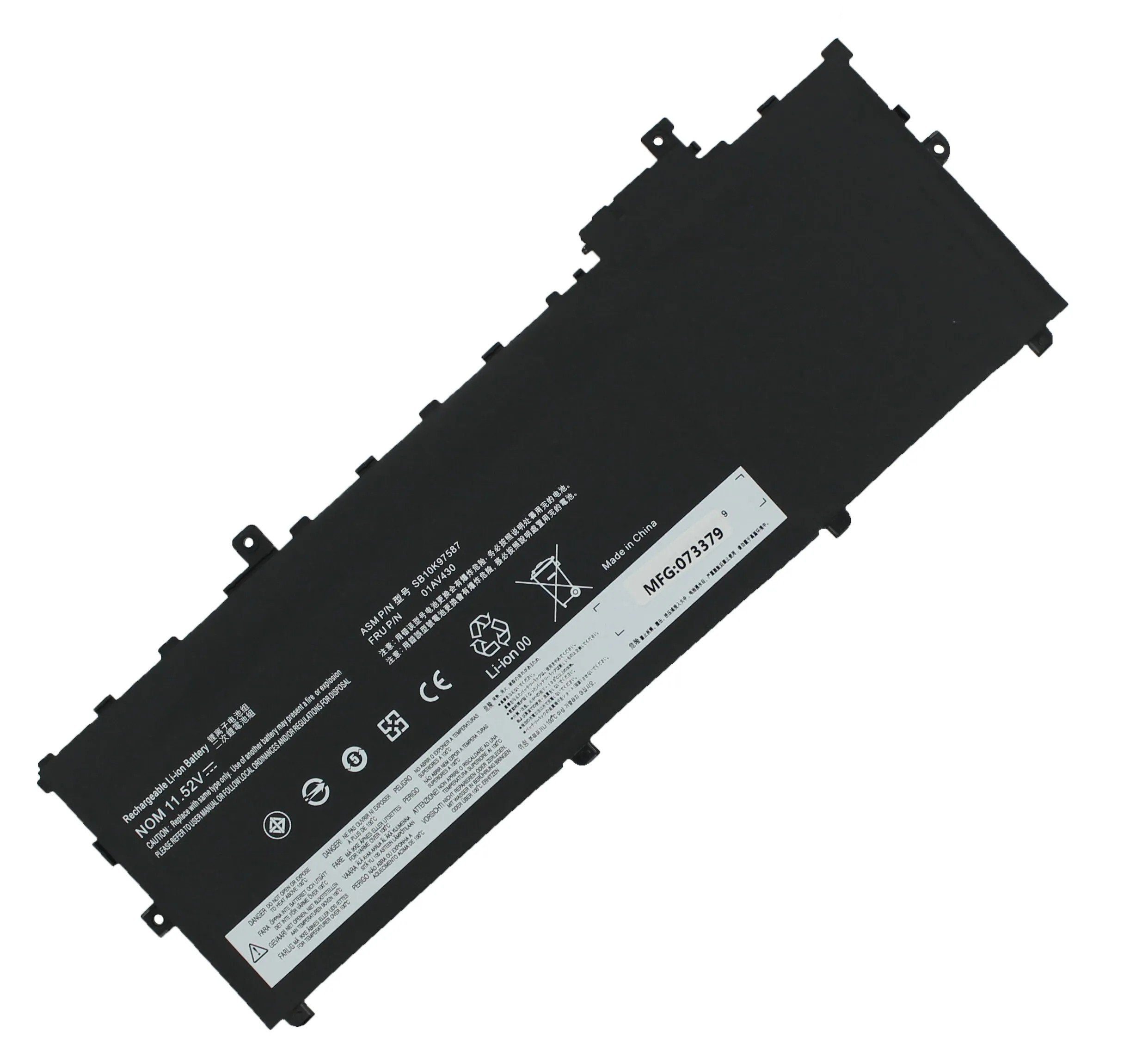 MobiloTec Akku kompatibel mit Lenovo ThinkPad X1-20HQS0F800 Akku Akku 4800 mAh (1 St)