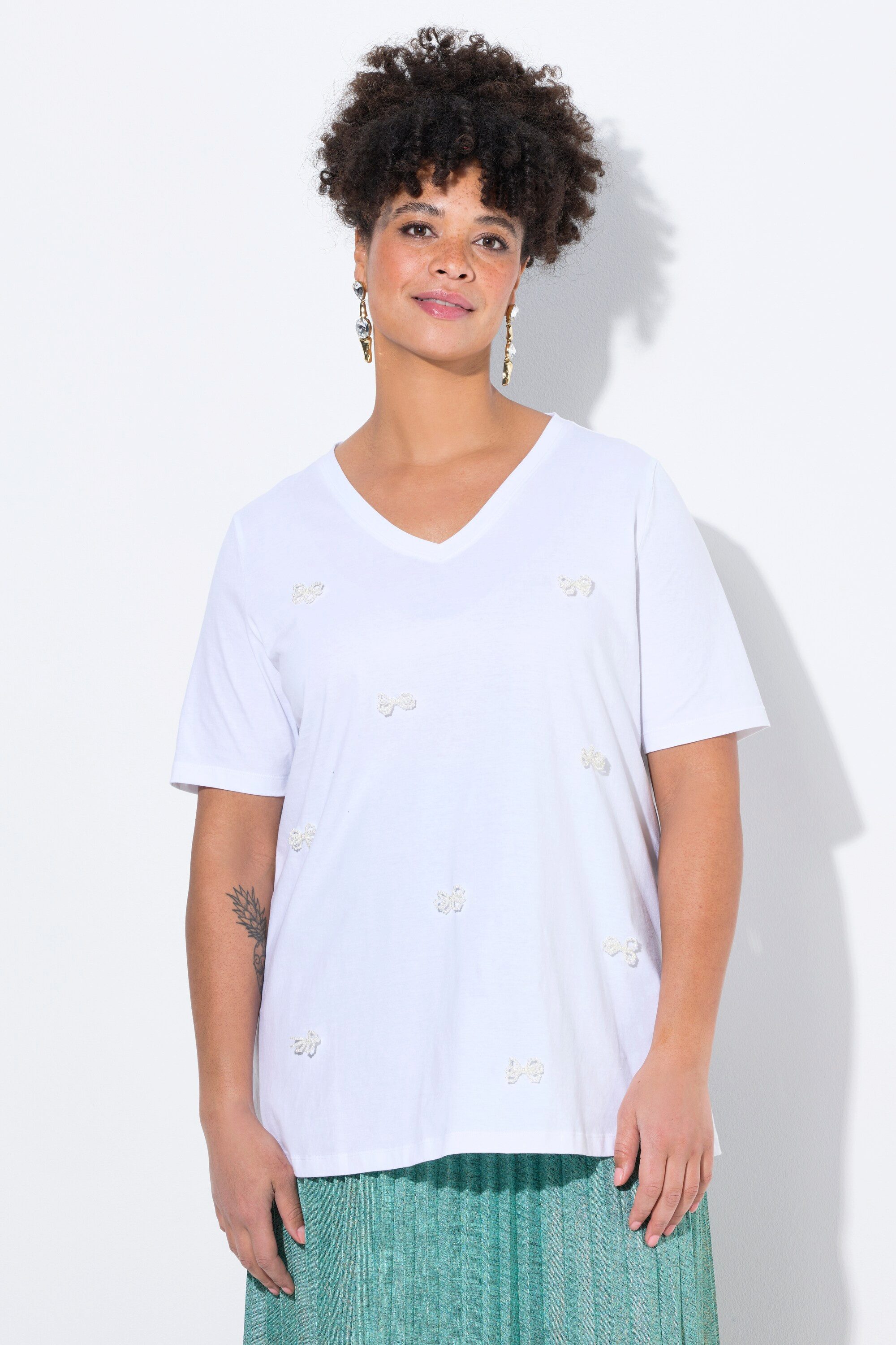 MIAMODA T-Shirt T-Shirt A-Linie Schleifen aus günstig online kaufen