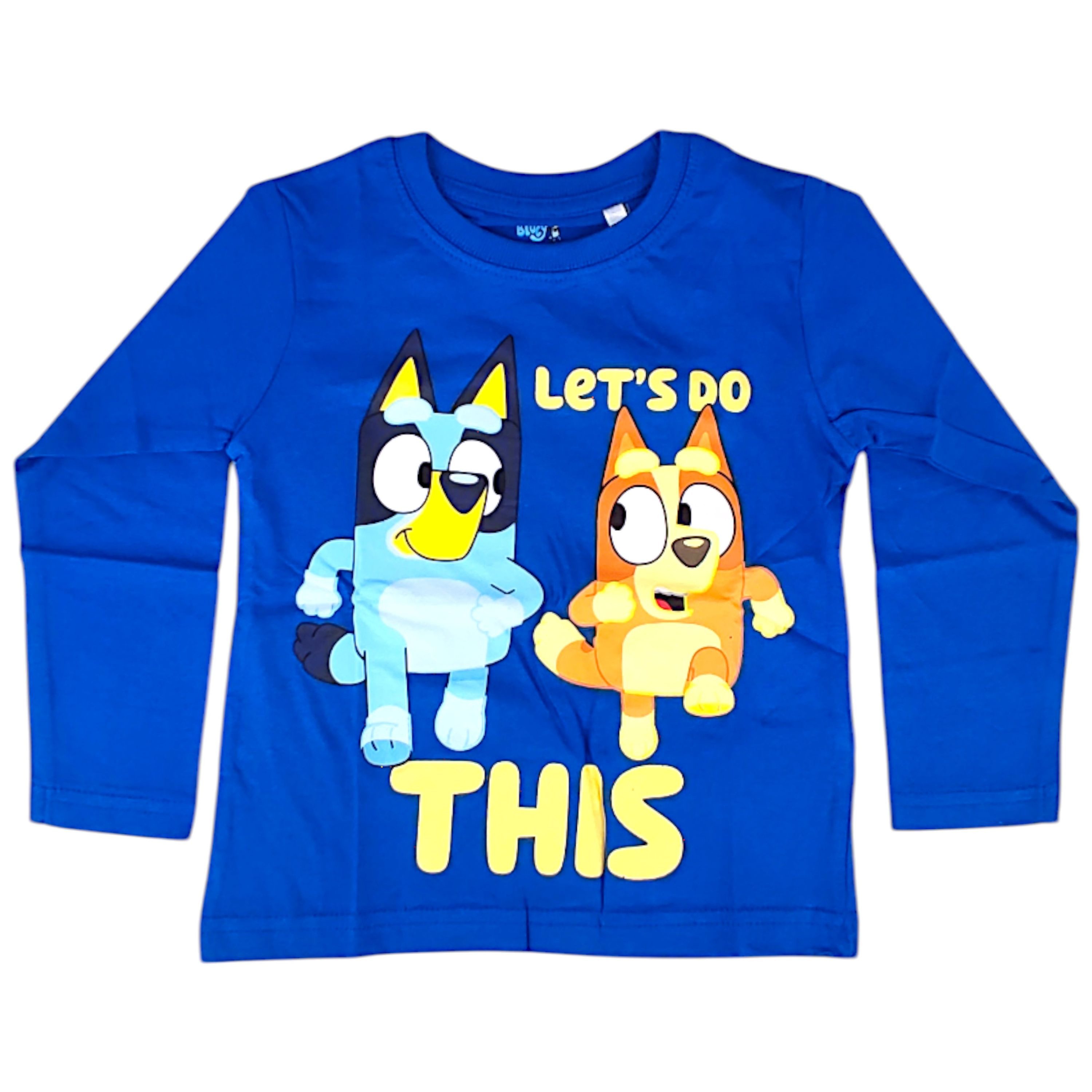 Bluey Langarmshirt Bluey & Bingo Jungen Shirt aus Baumwolle Gr. 92 - 116 cm