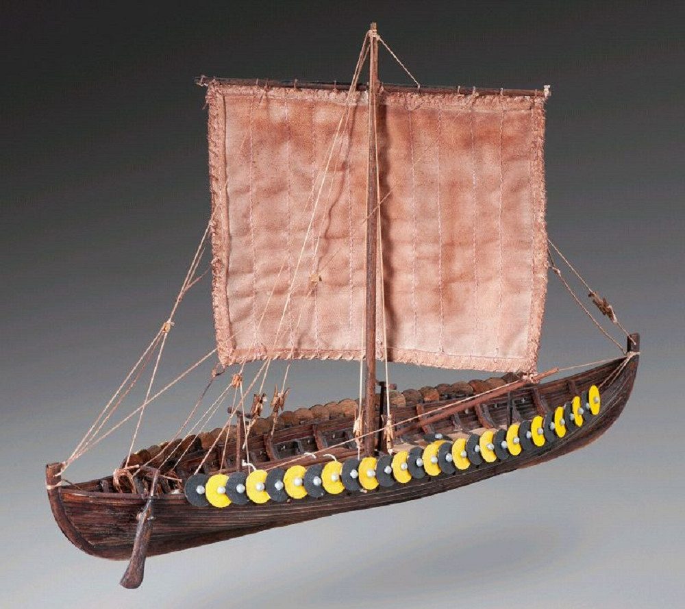 Modellbausatz Krick Dusek Gokstad Wikingerschiff 1:72 Holz Baukasten