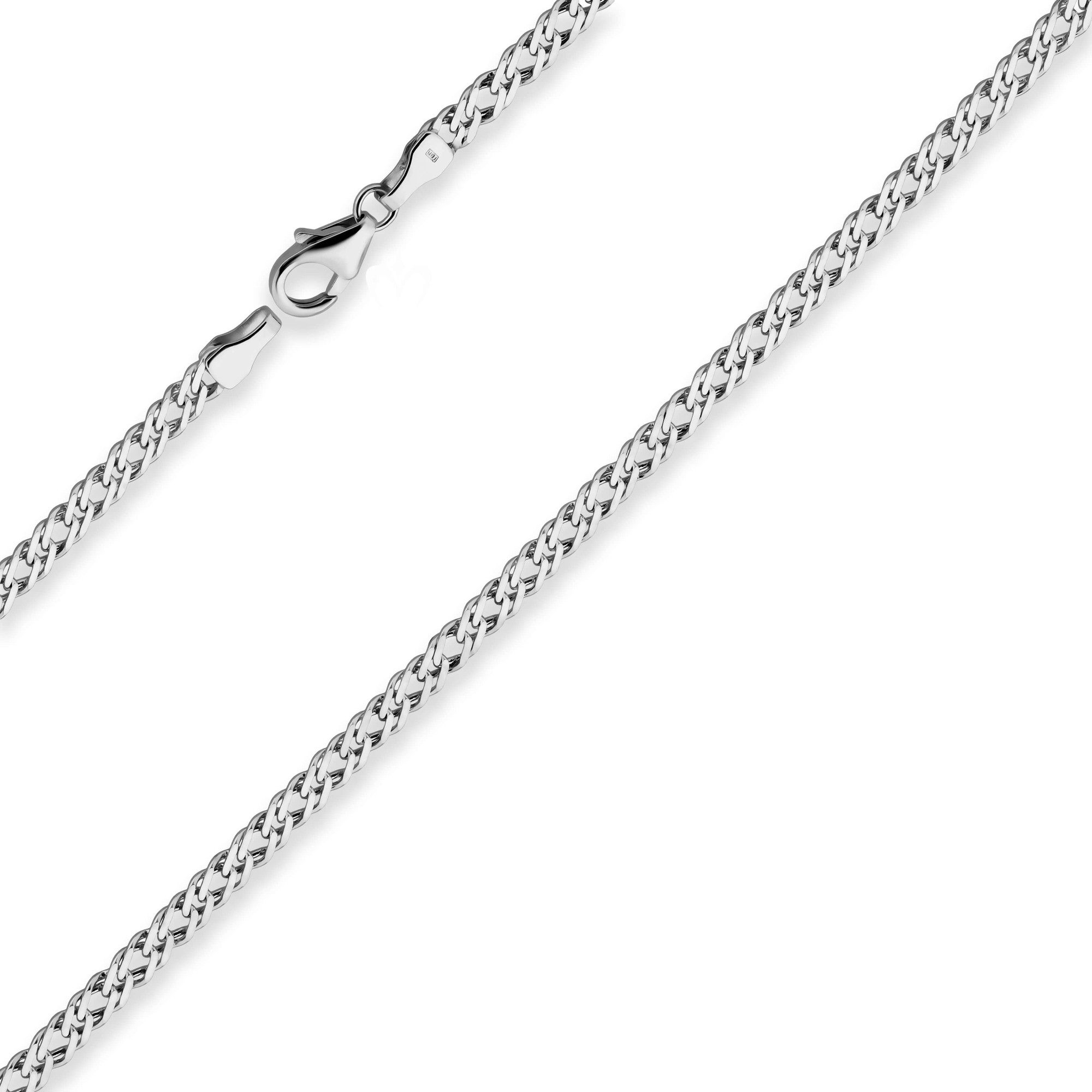 Schmuck Krone Silberkette 3,9mm Zwillingspanzerkette aus 925 Silber rhodini günstig online kaufen