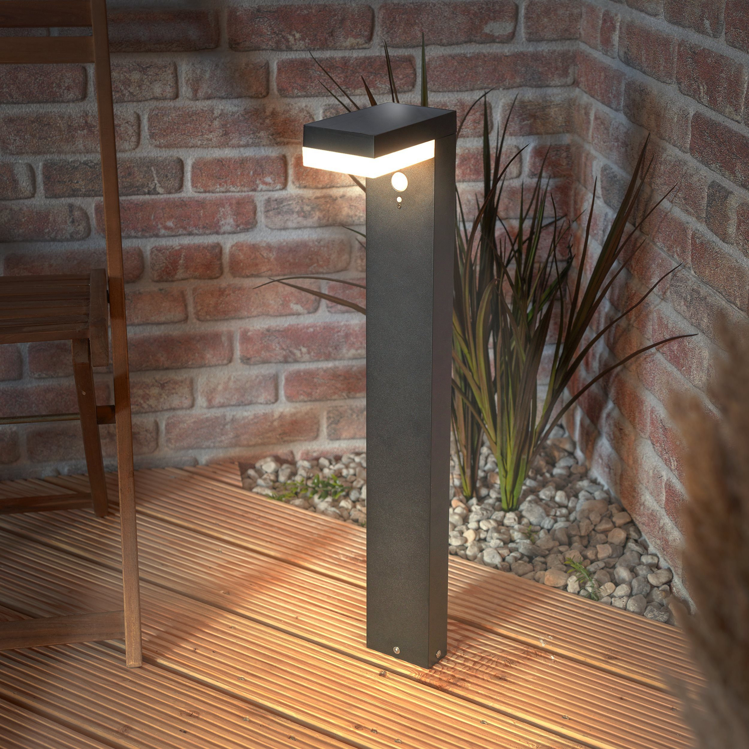esotec LED Gartenleuchte Solar PIR Standleuchte günstig online kaufen