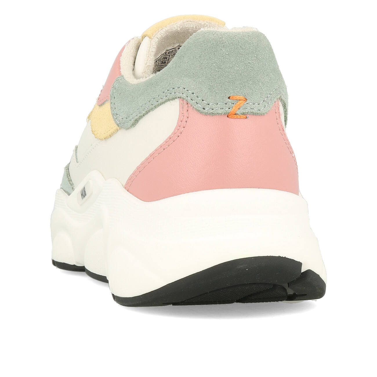 HUB HUB Rock L68 Leather Suede Damen Off White Mineral Pink Black Sneaker