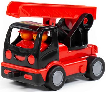 Polesie Spielzeug-Feuerwehr MAMMOET Drehleiter My first Truck mit Figuren Feuerwehr Fahrzeug LKW