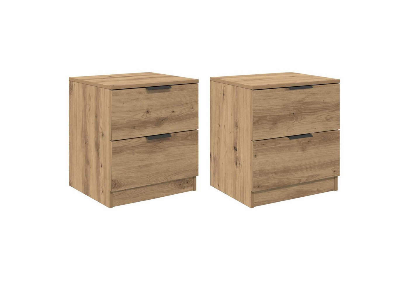 vidaXL Nachttisch Nachttisch 2 stk. Artisan-Eiche 45 x 39 x 50 cm Holzwerkstoff (2-St)