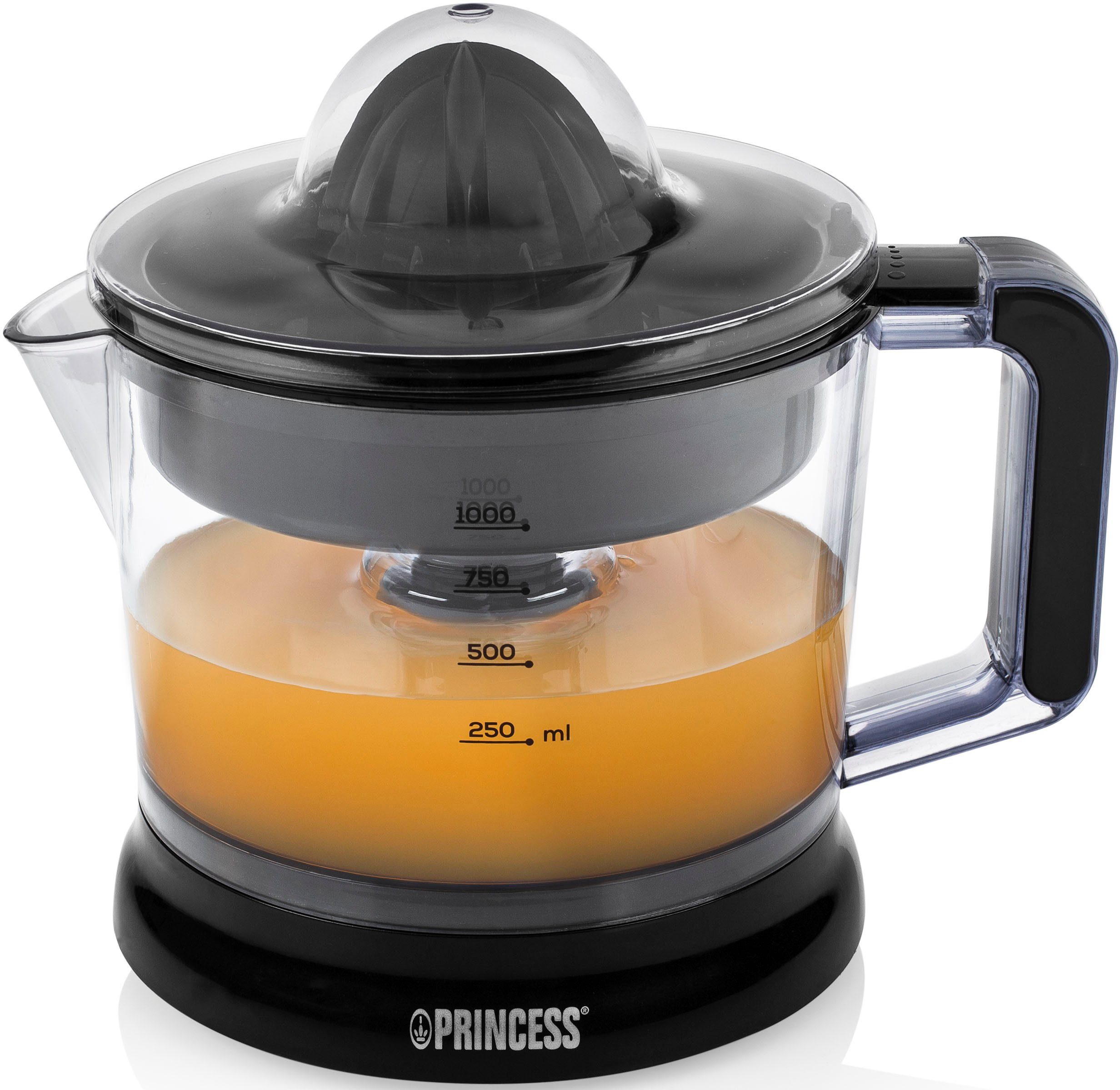 PRINCESS Zitruspresse 201004, 25 W, 25W, Schwarz