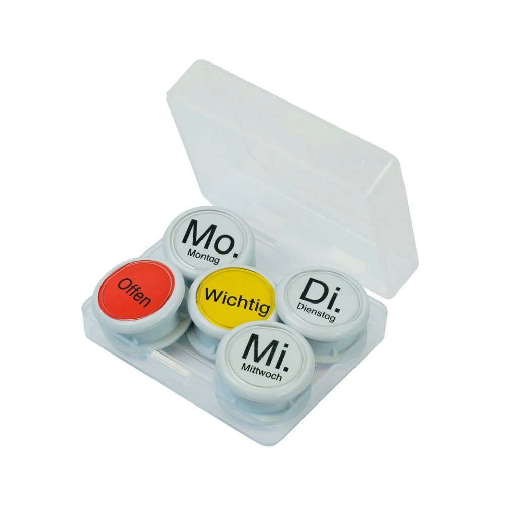 TimeTEX Magnet Wochentags-Magnete 10-tlg. in Box (10-St)