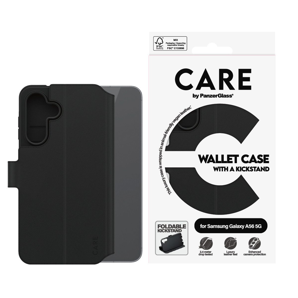 Handyhülle Feature Wallet Case w. Kickstand Samsung Galaxy A56 5G