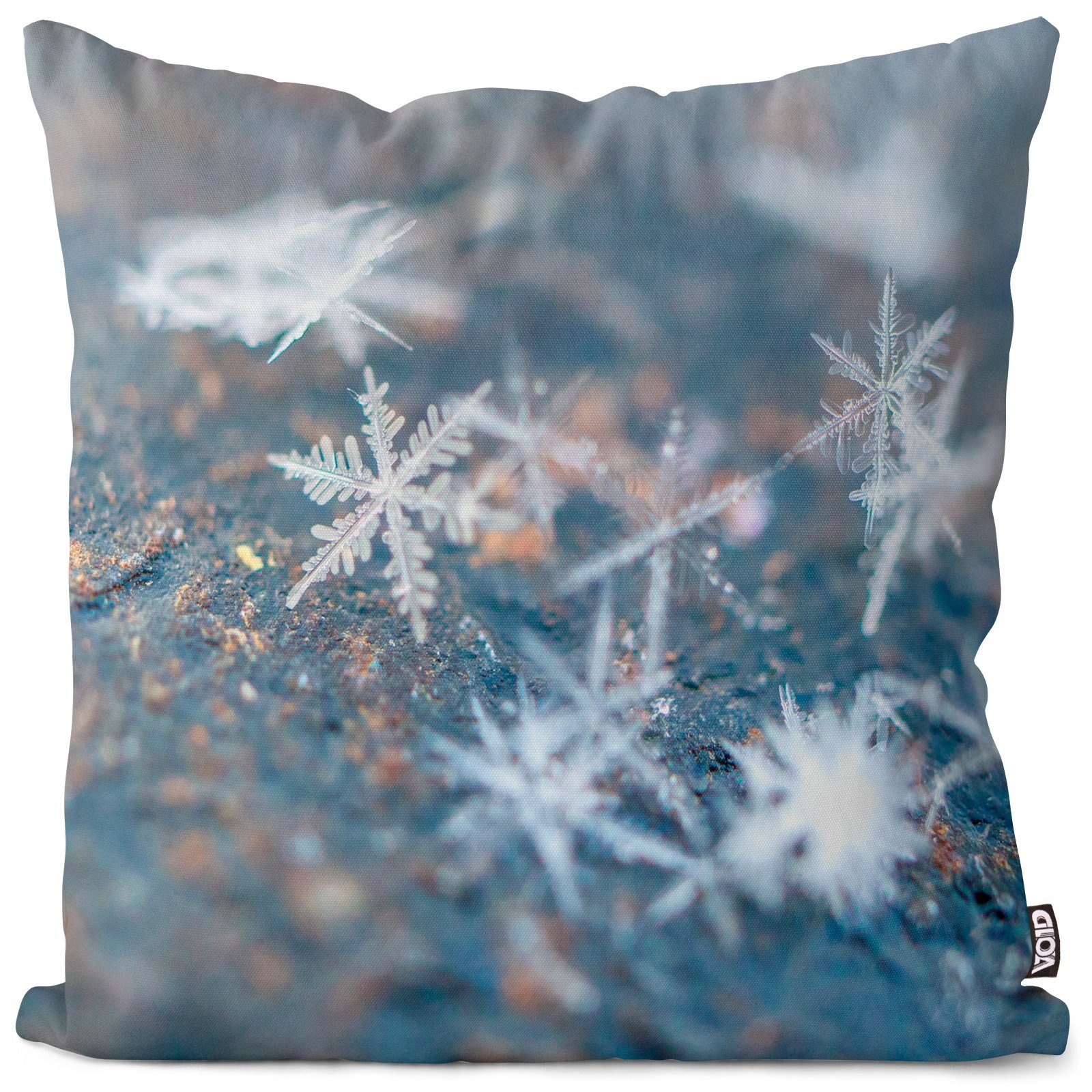 VOID Kissenbezug, (1 Stück), Weihnachtsdeko Schneeflocke Winteranfang Herbst Winter Weihnachten Sc