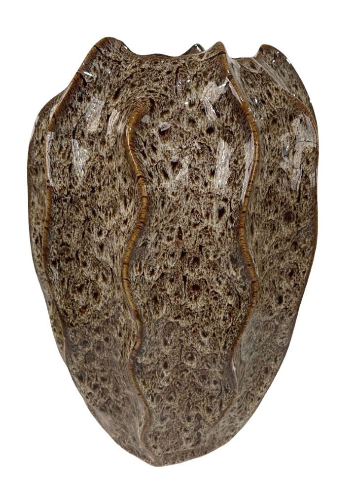 Cor Mulder Tischvase Cor Mulder Terracotta-Vase "Wave" 20,5x30.5cm, antik, 70150