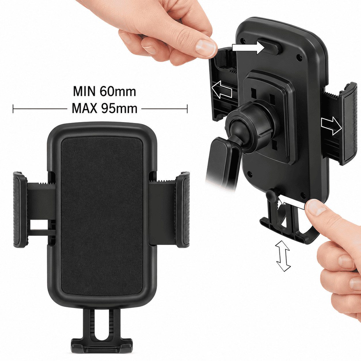 MidGard Smartphone-Halterung Autohalterung für KFZ-Getränkehalter, Cup Mount für Handy, Navi, (bis 7 Zoll) – Bild 5 von 5