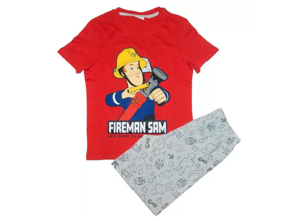 Feuerwehrmann Sam Schlafanzug Jungen Shorty