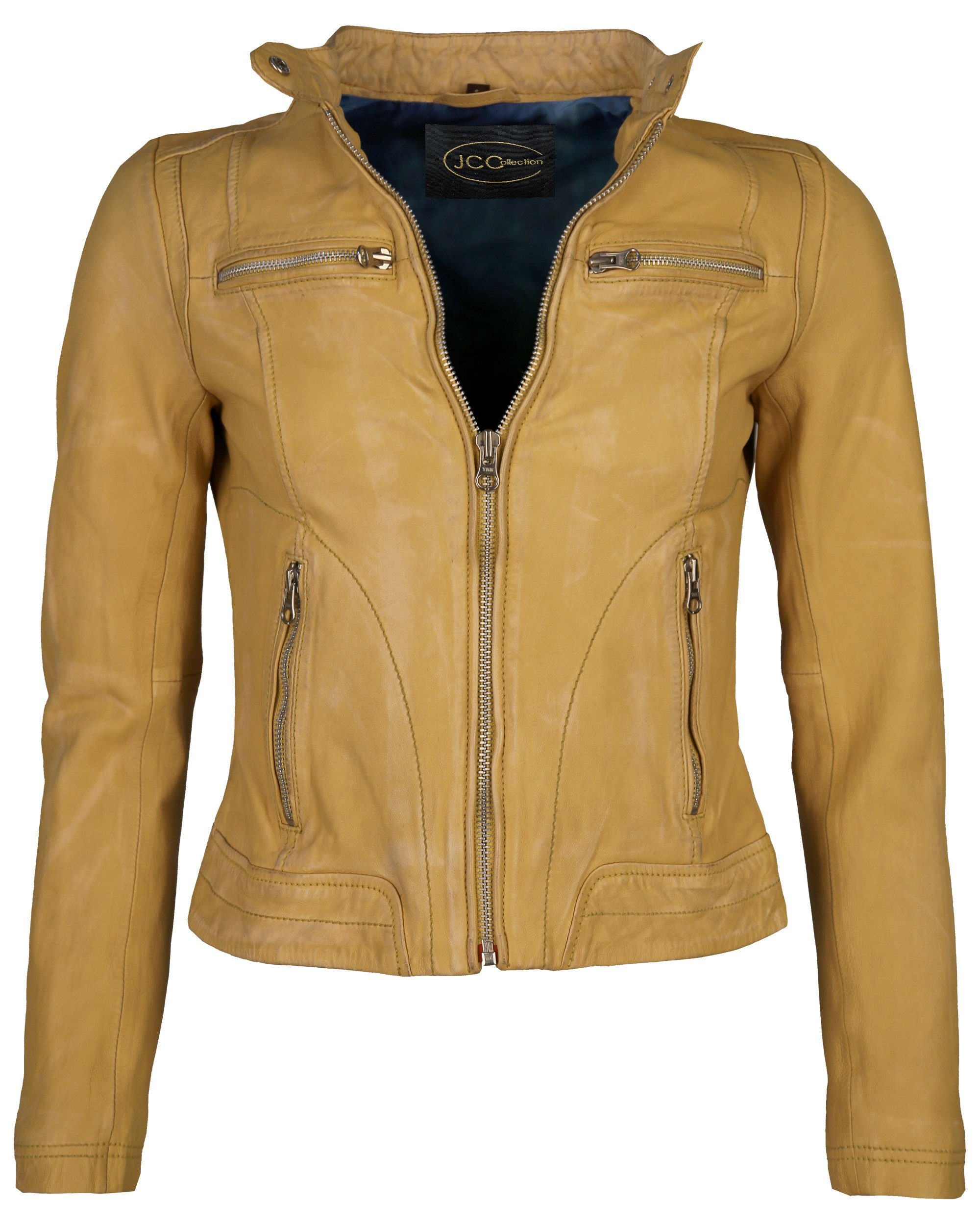 JCC Lederjacke 8006 yellow | Übergangsjacken