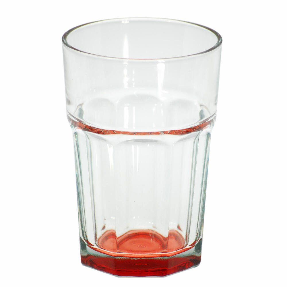 Latte-Macchiato-Glas Rot, Glas
