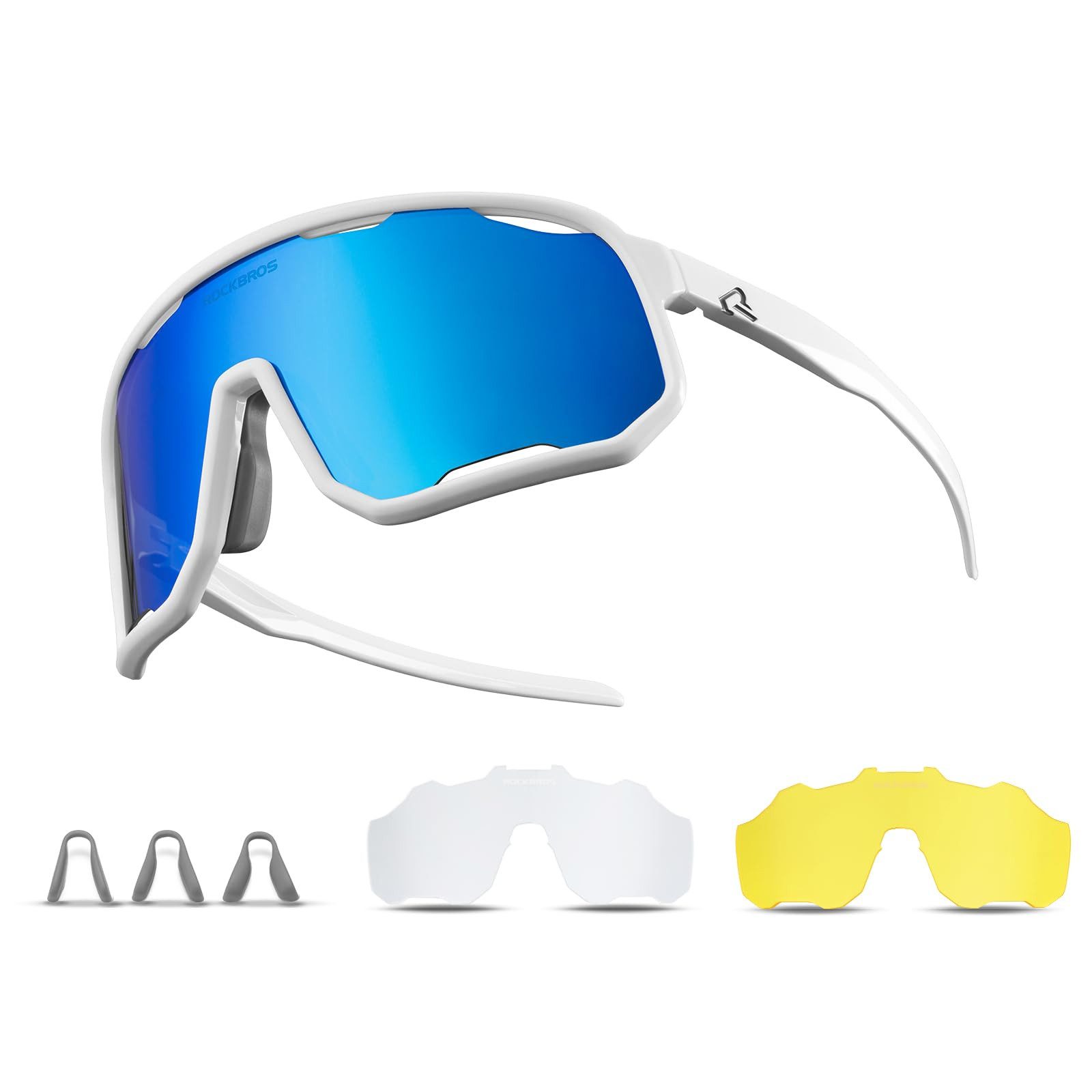 ROCKBROS Fahrradbrille Photochromatisch Sonnenbrille Outdoor MTB Rennrad Sportbrille, (1-St), für Damen und Herren Fahrradbrille