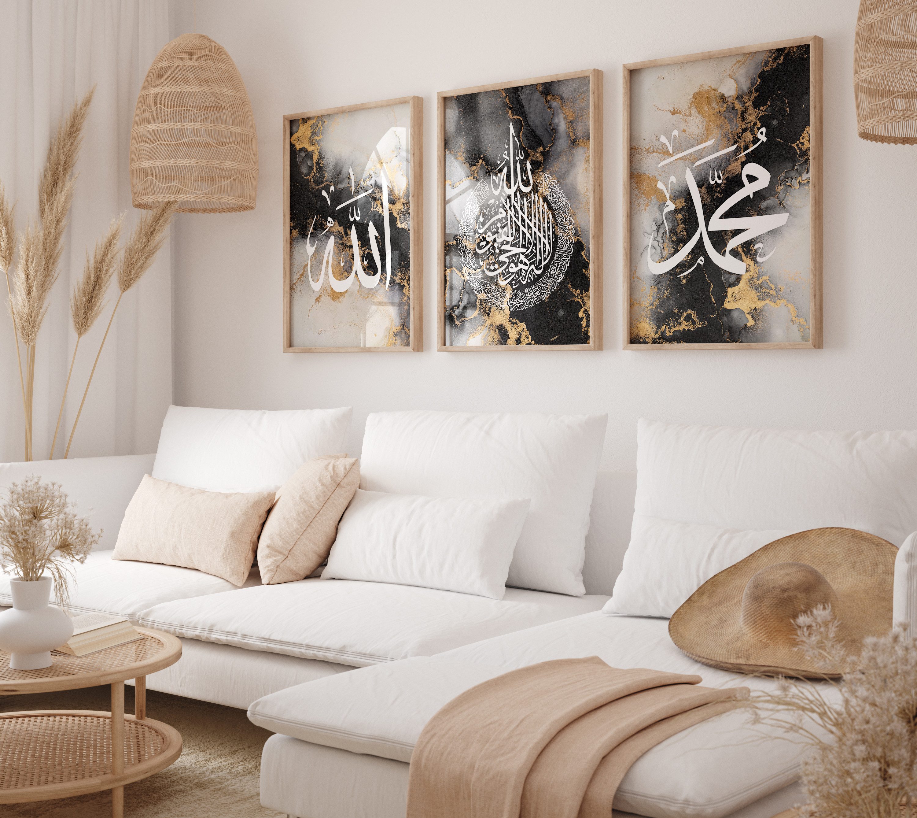 WANDKIND Poster Allah & Muhammad Set Premium IP718, ISlamisches Poster