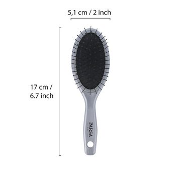 PARSA Beauty Haarbürste Taschenbürste Unicolor Mini Haarbürste klein mit Metallpins