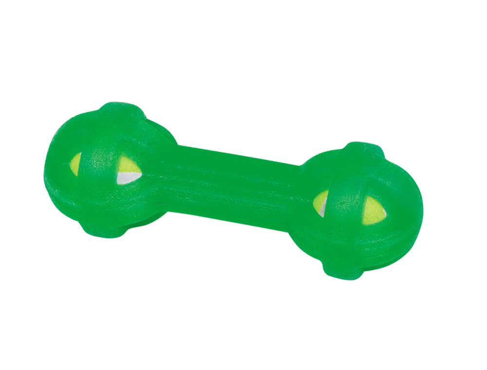 Tierball Nobby TPR Hantel mit Tennisball innen 16,5cm