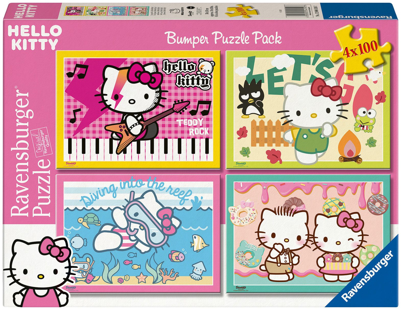 Ravensburger Puzzle Los geht's, Hello Kitty!, 400 Puzzleteile, Made in Europe