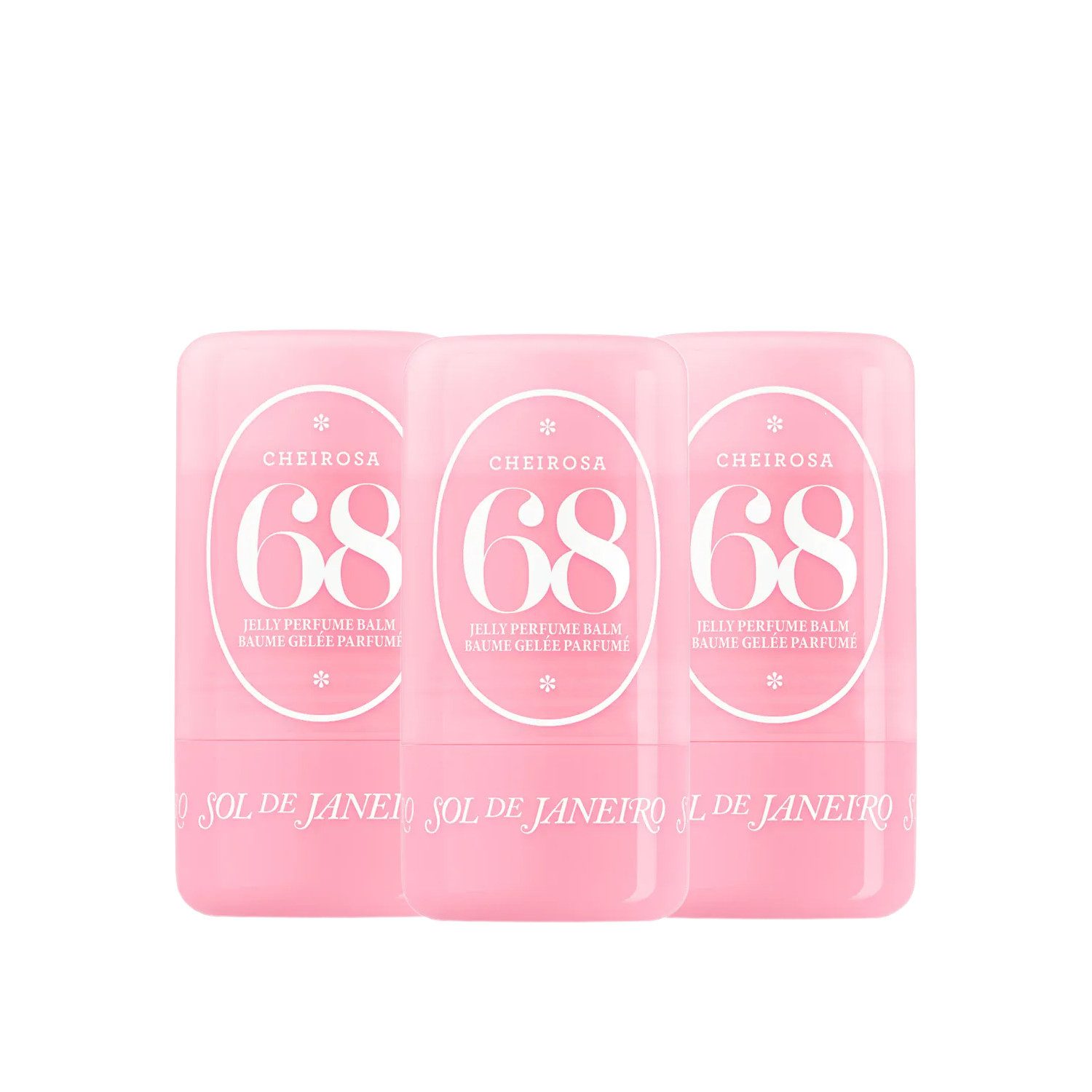 Sol de Janeiro Körperpflegeduft Sol de Janeiro Cheirosa 68 Jelly Perfume Balm Stick Trio, 3-tlg., 3er Duftstick-Bundle mit Cheirosa 68 Duftprofil
