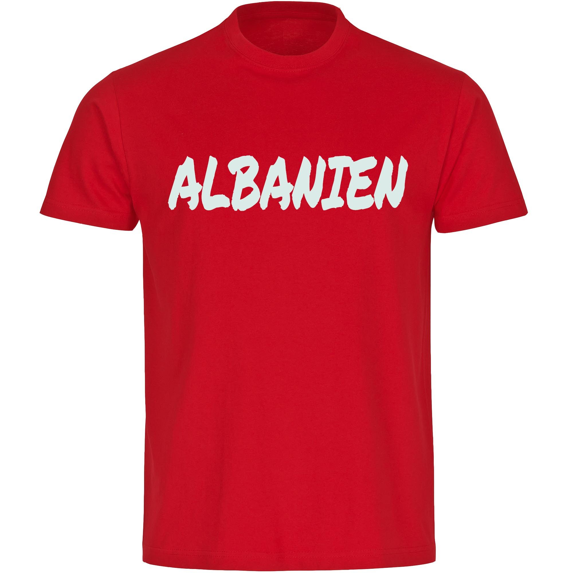 multifanshop T-Shirt Herren Albanien - Textmarker - Männer