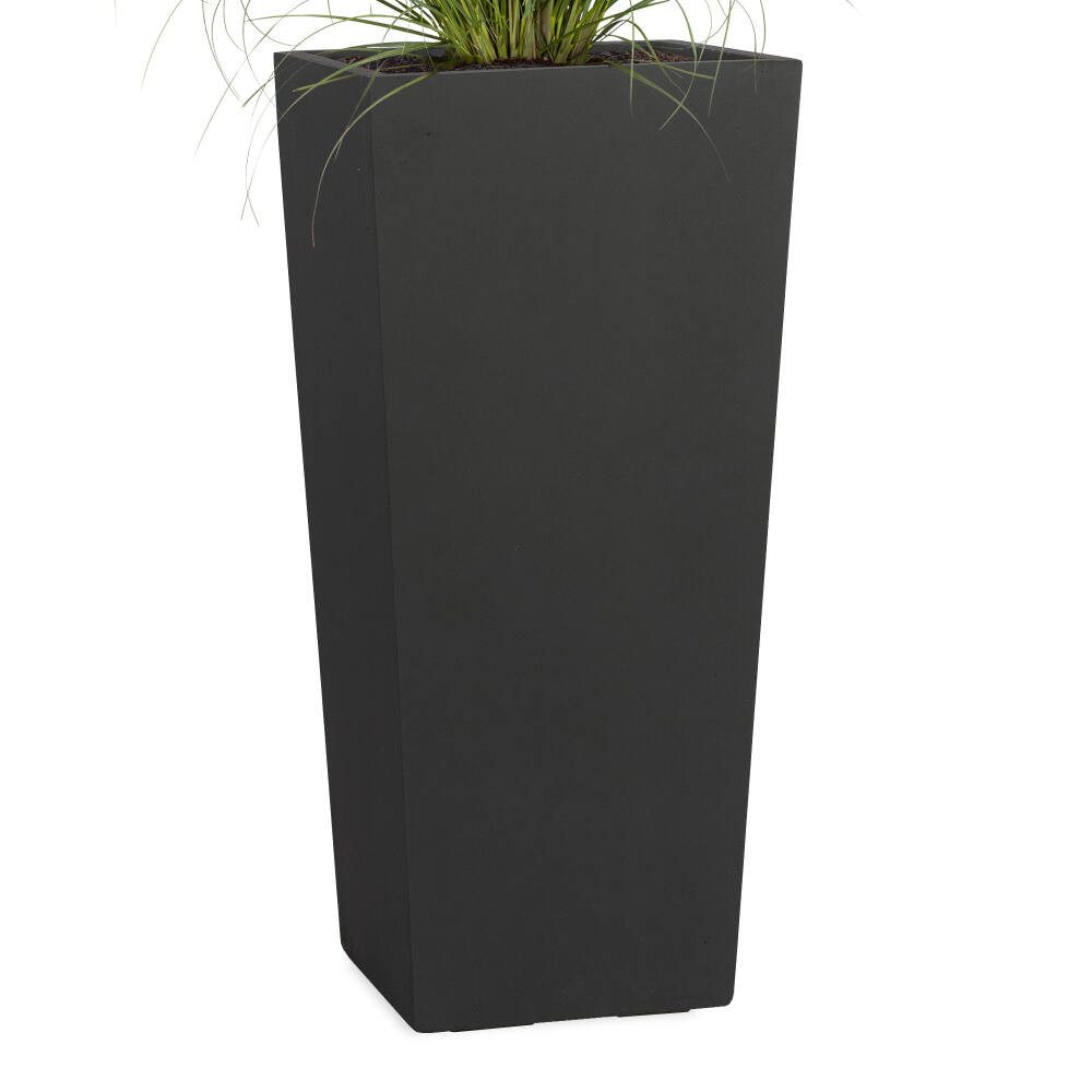 Pflanzwerk® Pflanzkübel CONIC Premium Blumenkübel Pflanzsäule Fiberglas mit Lotus-Effekt, Fiberglas - Handgefertigt - Rechteckig - Frostbeständig