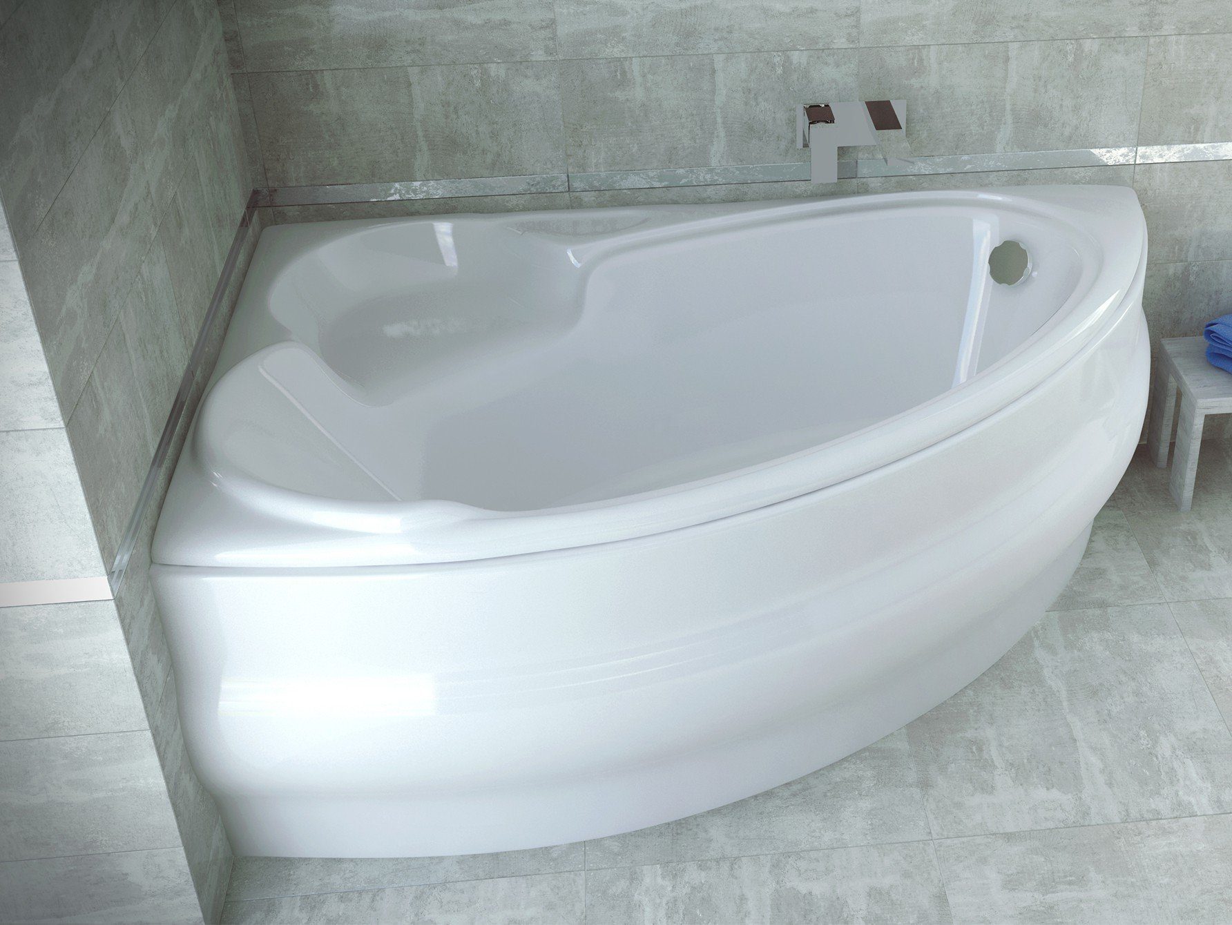 KOLMAN Badewanne Eckbadewanne Finezja 170x110, (Links/Rechts), günstig online kaufen
