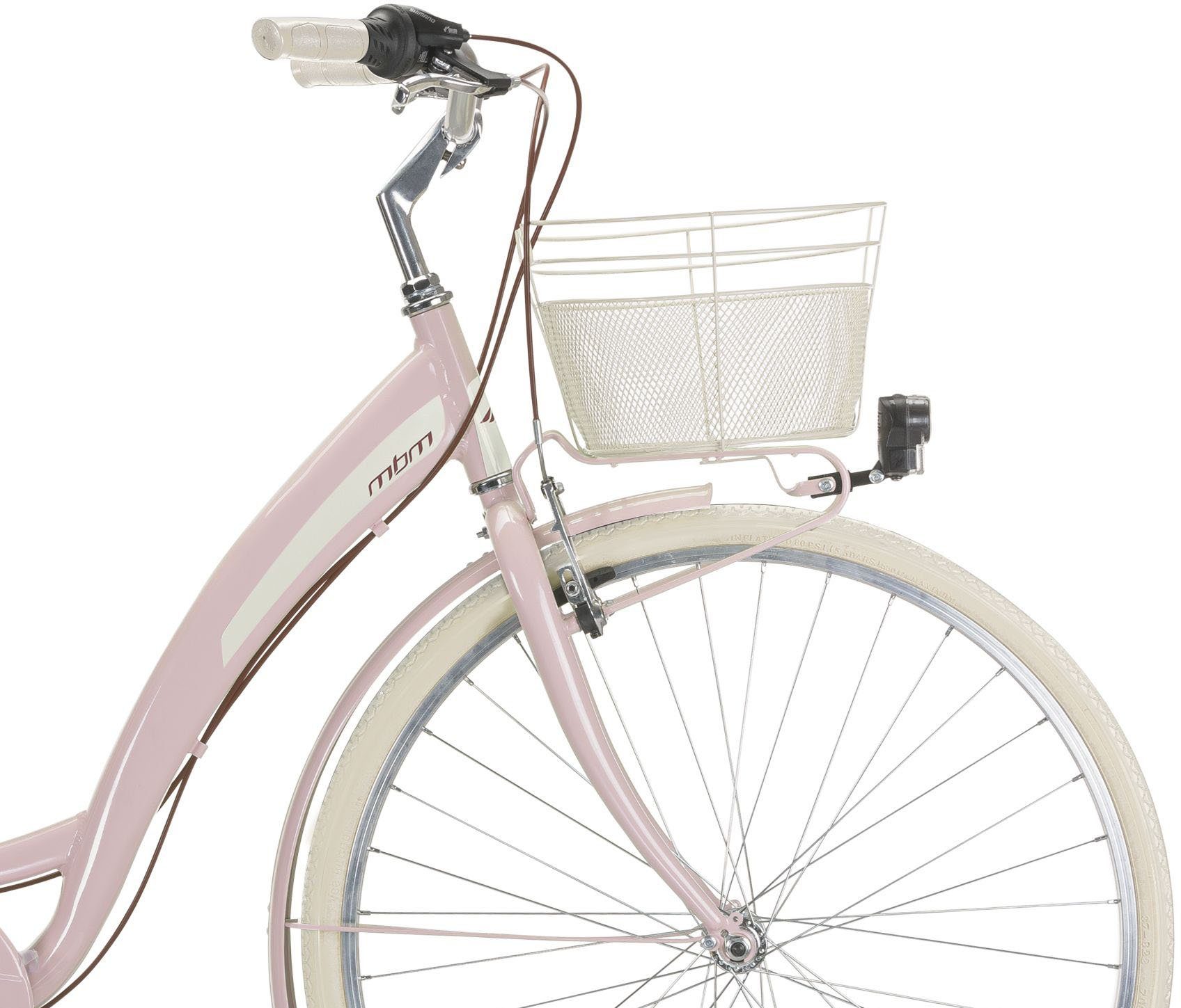 MBM City bike NEW Primavera, 6-speed Shimano TY300 derailleur, derailleur gears, for women, derailleur gears