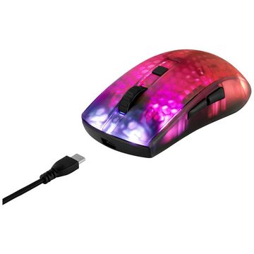 DELTACO Gaming-Maus Mäuse (Abnehmbares Kabel, Beleuchtet, Integriertes Scrollrad)