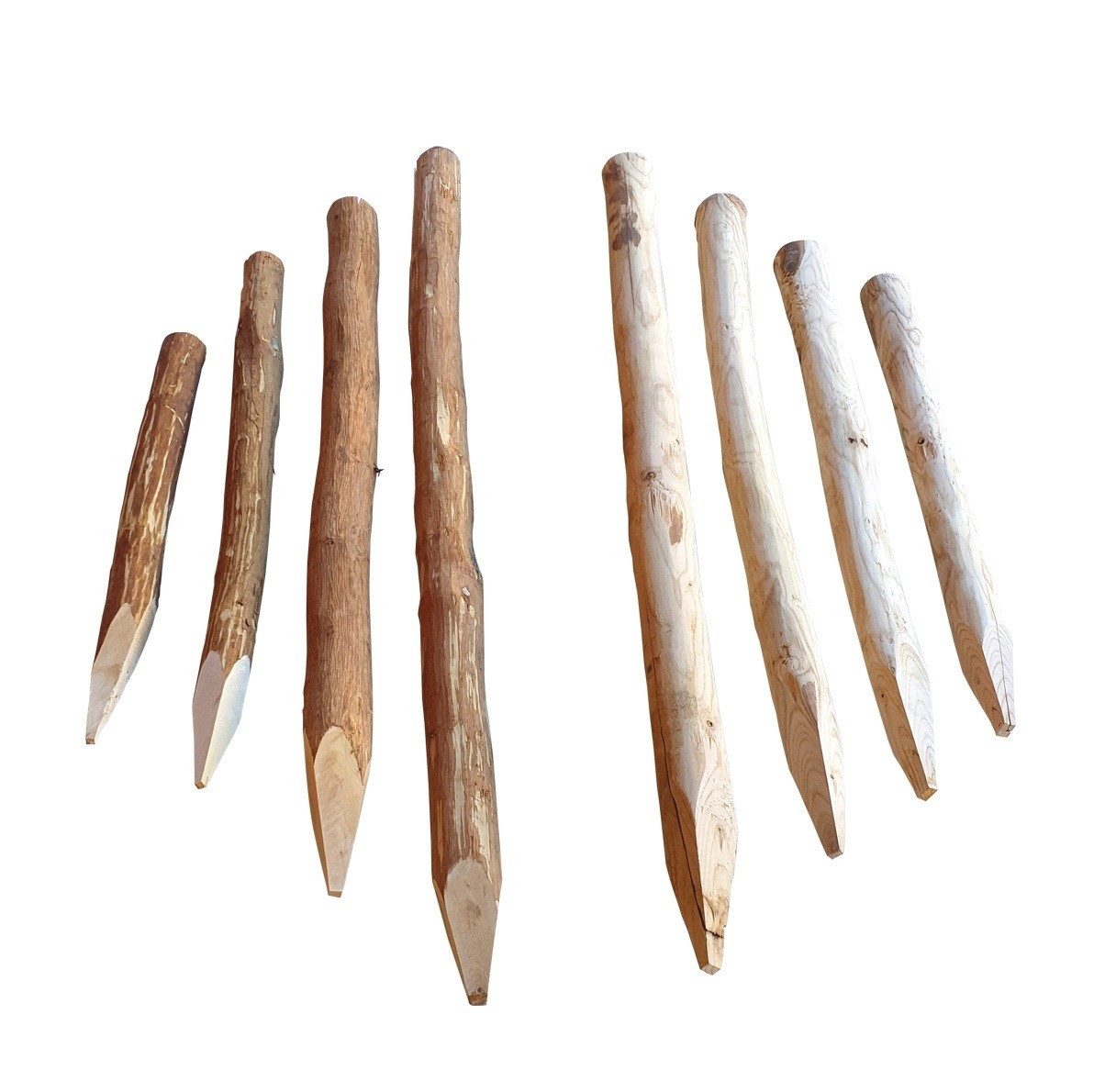 Nature-Lounge Zaunpfosten Zaunpfosten Haselnuss / Kastanie günstig online kaufen