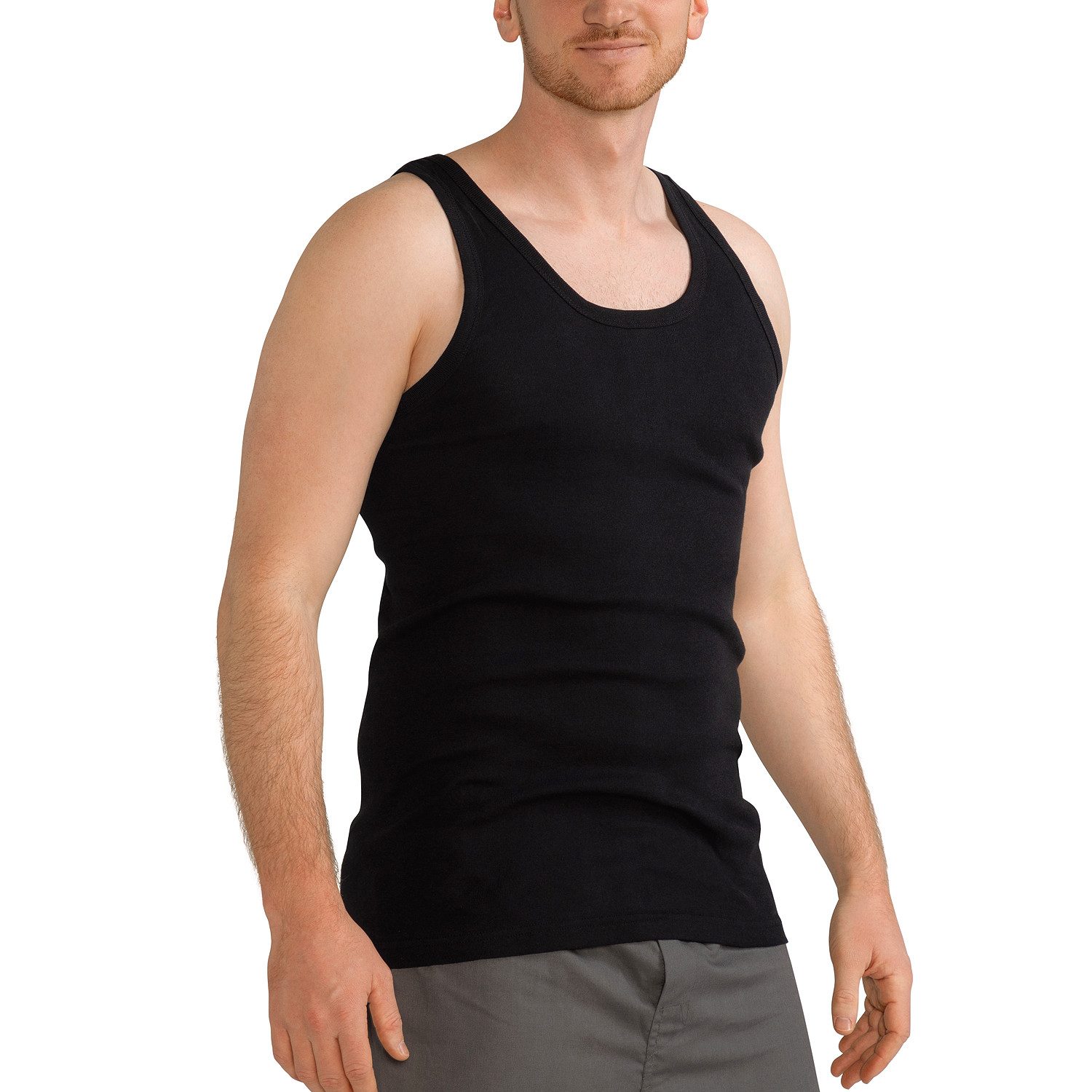 MT Achselhemd Herren Baumwoll Unterhemd Classic (6er Pack) Feinripp oder Doppelripp (6-St) Premium Feinripp oder Doppelripp Unterhemd – Bild 4 von 5