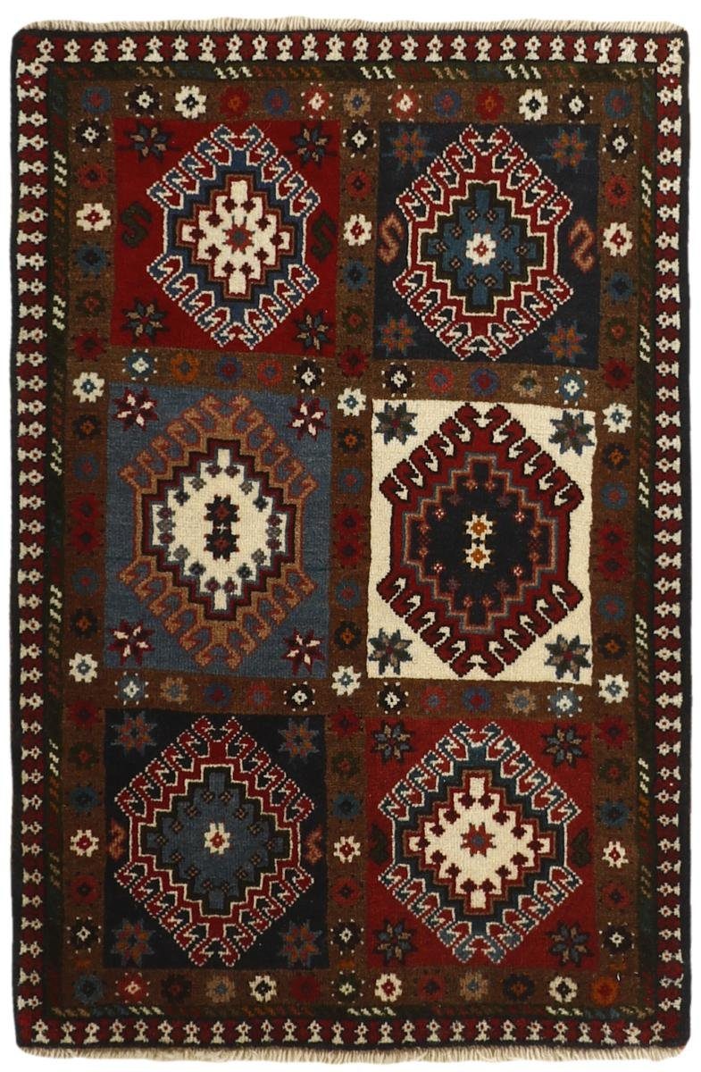 Orientteppich Yalameh 61x94 Handgeknüpfter Perserteppich, Nain mm Höhe: rechteckig, 12 Trading, / Orientteppich