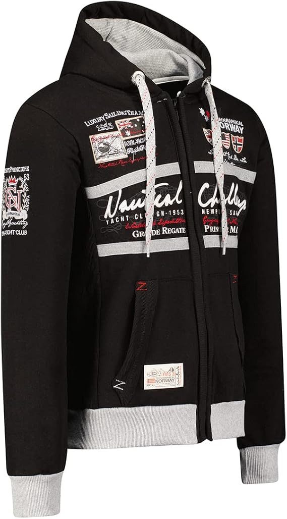 Geographical Norway Hoodie Jacke Kapuzenpullover Sweater Damen Herren Pullover -PREMIUM EDITION- CASUAL & MODERN - PREMIUM KOMFORT - NACHHALTIG - UNISEX – Bild 2 von 5