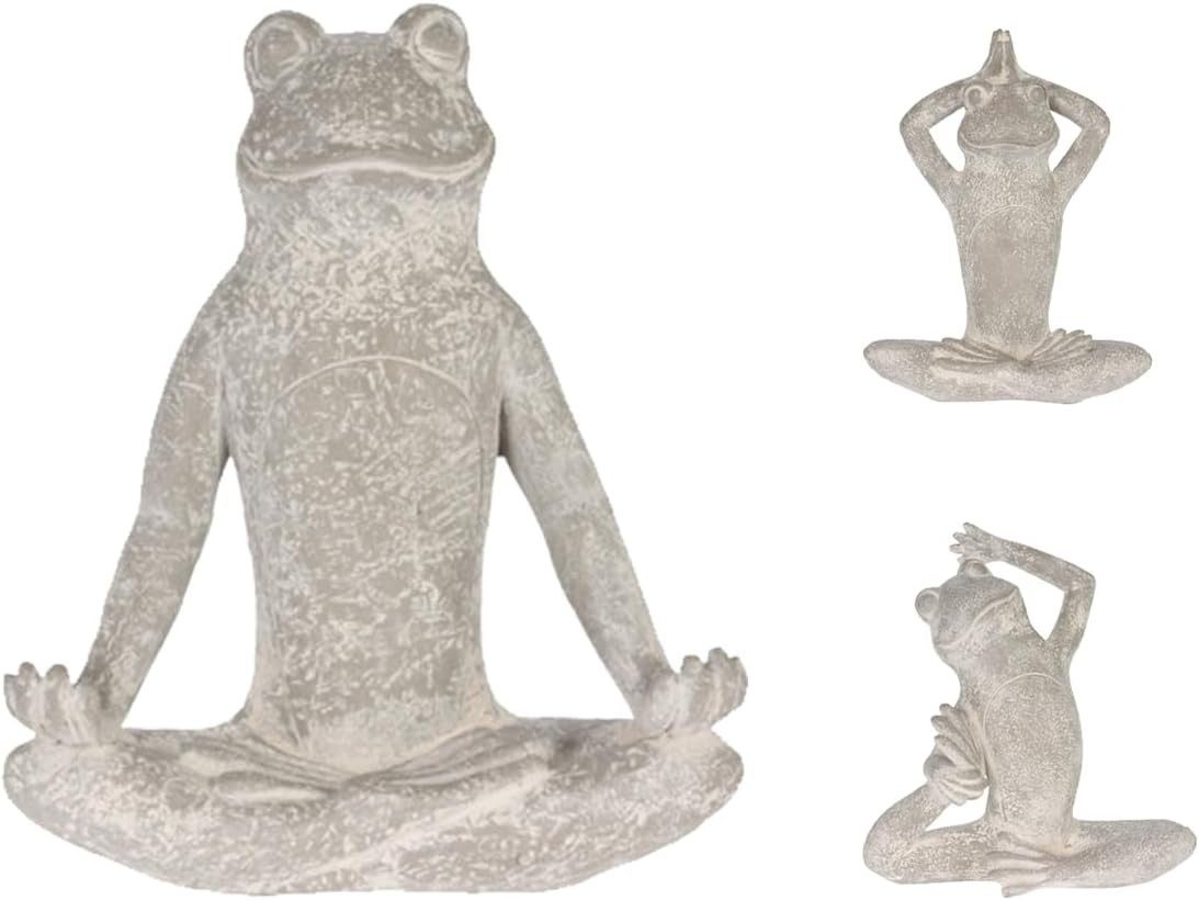 mucHome Dekofigur XL Yoga Frosch Dekofigur, günstig online kaufen