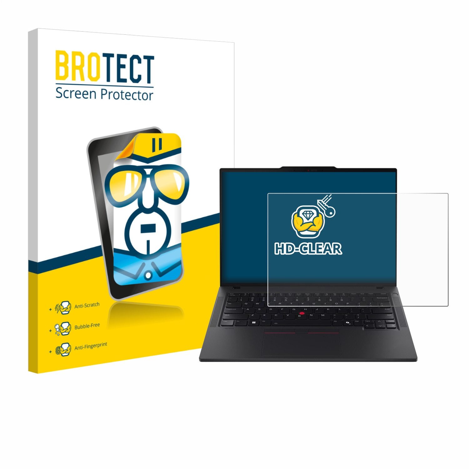 BROTECT Displayschutzfolie Schutzfolie für Lenovo ThinkPad T14 Gen 6, Displayschutz Schutz Folie Klar Transparent
