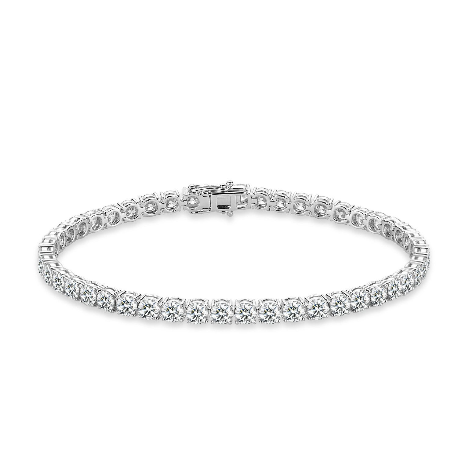 Sternvoll Goldarmband Tennisarmband IGI-zertifiziert Labordiamanten 6.66 ct, 18K Gold, IGI-zertifiziert, Labordiamanten, 6.36 ct, 18K Massivgold