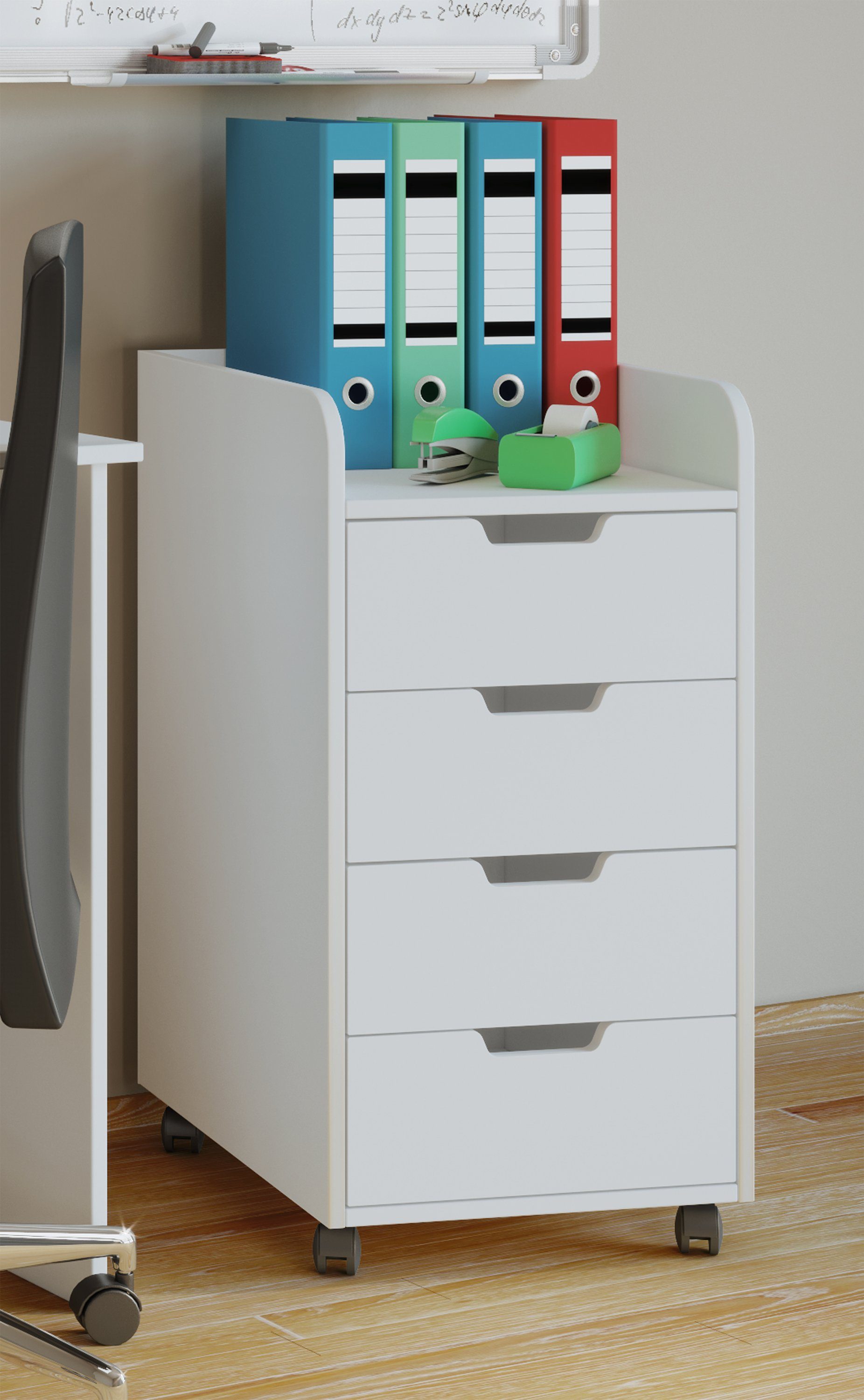 VCM Rollcontainer Rollcontainer Bürocontainer Schublade Konal Maxi